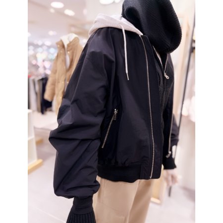 후드 탈착 단면립 항공점퍼