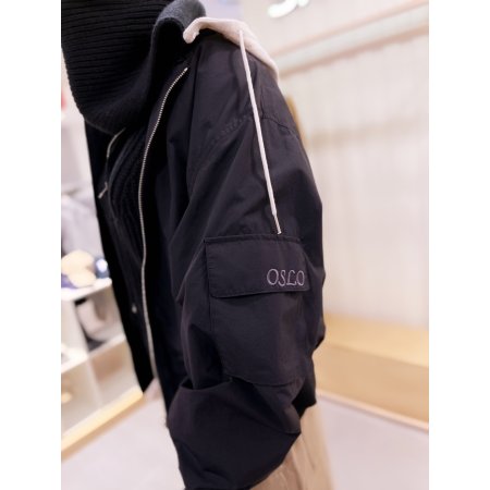 후드 탈착 단면립 항공점퍼