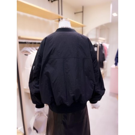 하이넥 집업 블루종