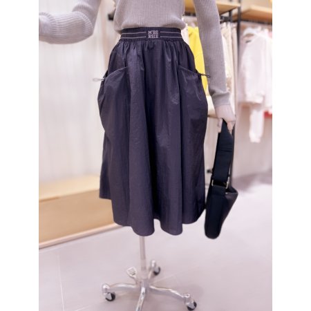 사이드포켓 개더 스커트