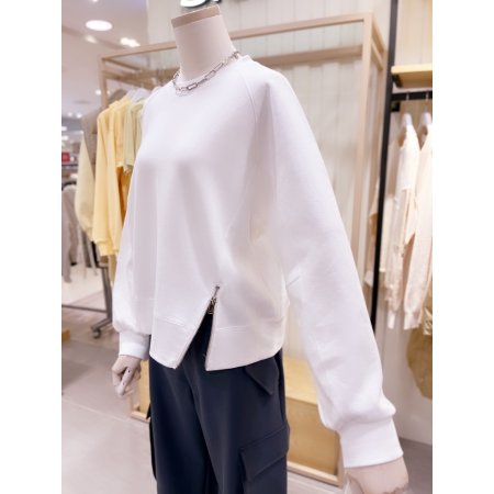 사선 지퍼 포인트 티셔츠