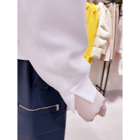 사선 지퍼 포인트 티셔츠