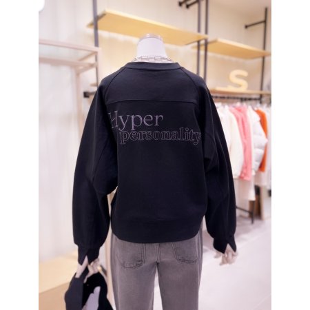 사선 지퍼 포인트 티셔츠