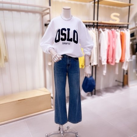 OSLO 로고 맨투맨 티셔츠