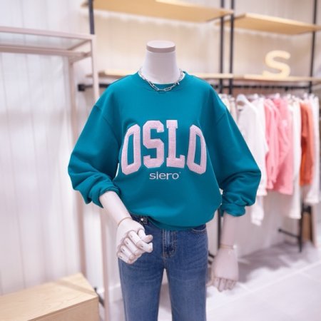 OSLO 로고 맨투맨 티셔츠