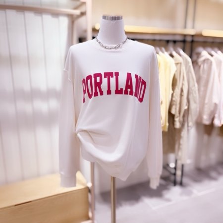 PORTLAND 후로피 루즈핏 맨투맨