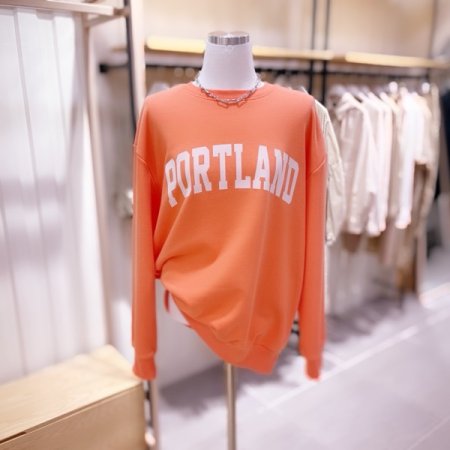 PORTLAND 후로피 루즈핏 맨투맨