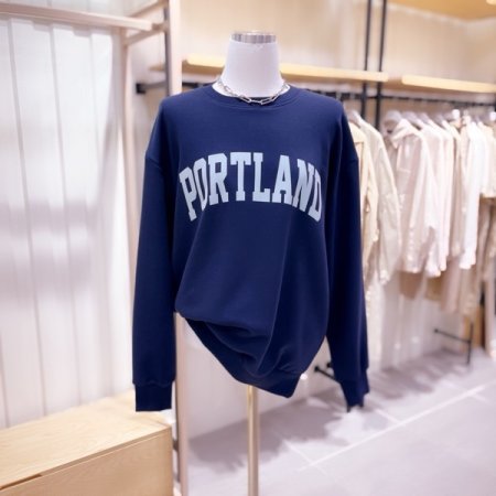 PORTLAND 후로피 루즈핏 맨투맨
