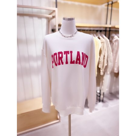 PORTLAND 후로피 루즈핏 맨투맨