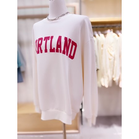 PORTLAND 후로피 루즈핏 맨투맨