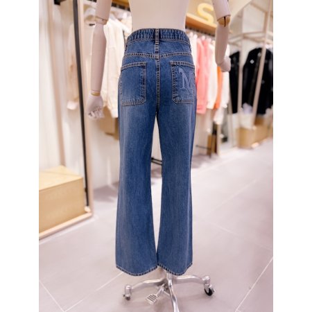 M자수 뒤 사각포켓 롱데님