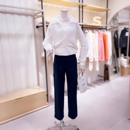 케이블 카라 가디건