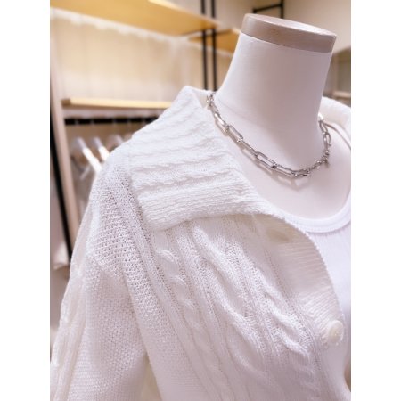 케이블 카라 가디건