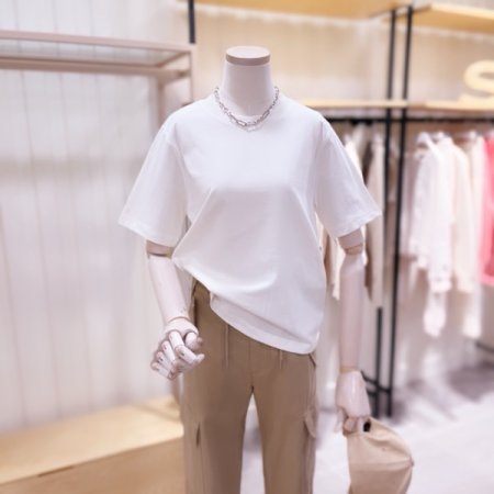 M로고 프린트 반팔 티셔츠