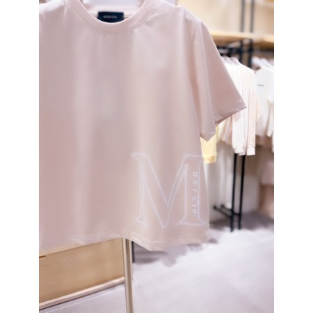 M로고 프린트 반팔 티셔츠