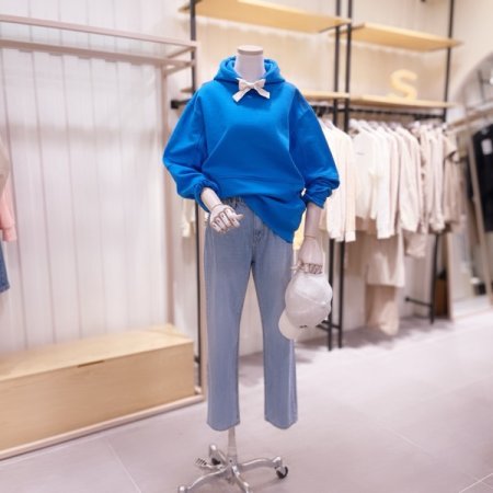 세미 배기 스탠다드핏 데님 팬츠