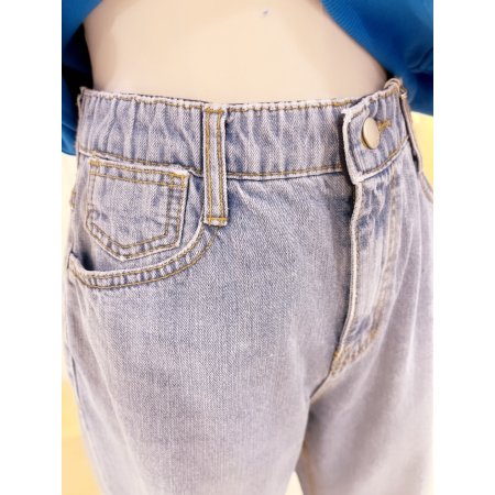 세미 배기 스탠다드핏 데님 팬츠