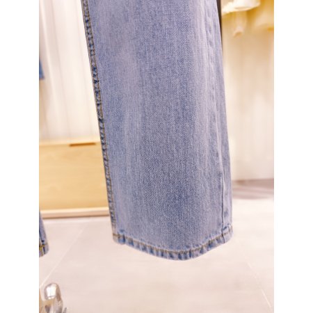 세미 배기 스탠다드핏 데님 팬츠