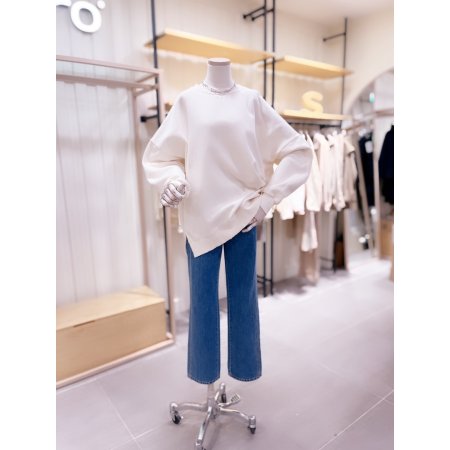 패널포인트 테이퍼드핏 데님 팬츠