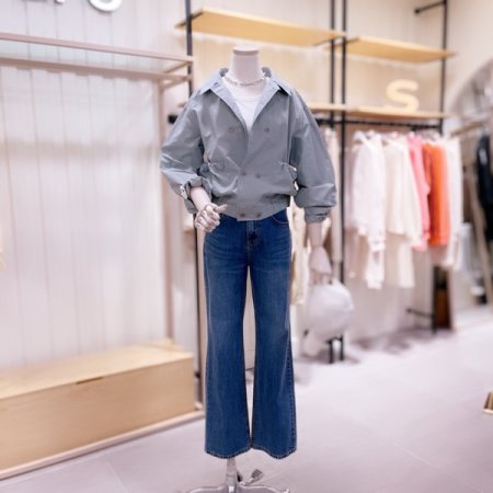 밴딩 셔츠 점퍼