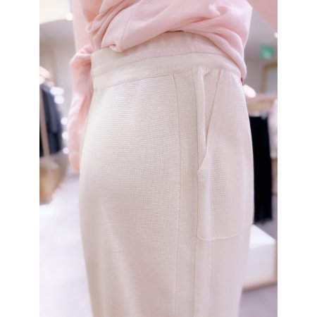 9부 일자 FIT 니트 바지