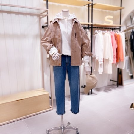 포켓 슬랍 셔츠 자켓