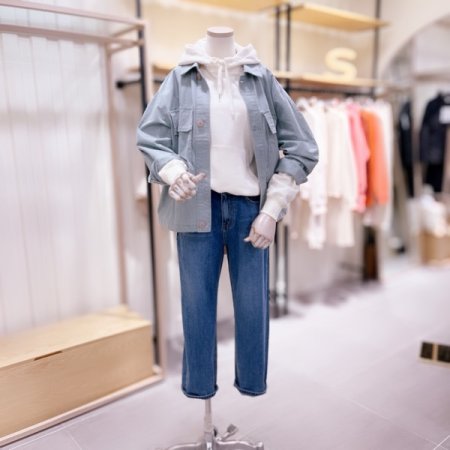 포켓 슬랍 셔츠 자켓