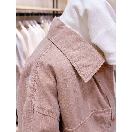 포켓 슬랍 셔츠 자켓