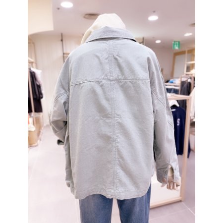 아웃포켓 슬랍 셔츠 자켓