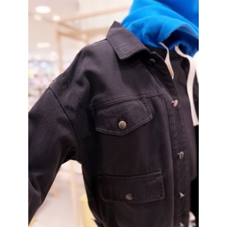 절개 4포켓 면 워싱자켓