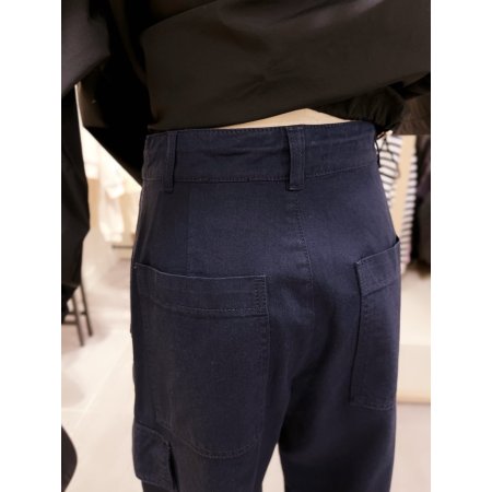 아웃포켓 스트링 스트레이트 팬츠