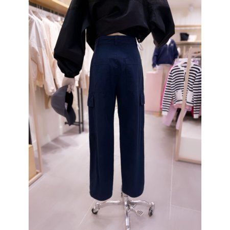 아웃포켓 스트링 스트레이트 팬츠