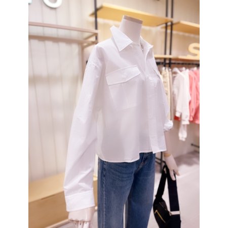 아웃포켓 카라 셔츠