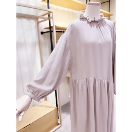 네크러플 루즈핏 7부소매 원피스