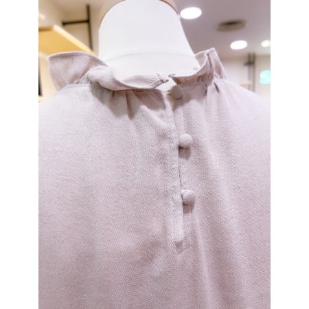 네크러플 루즈핏 7부소매 원피스