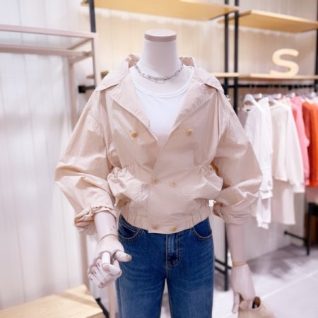 밴딩 밑단셔츠 점퍼