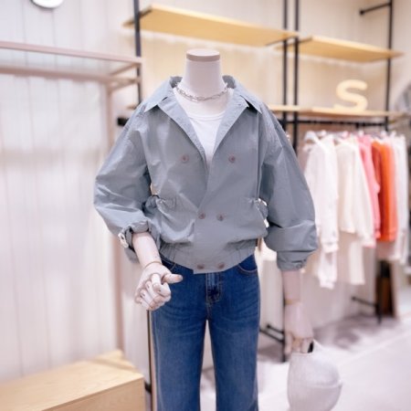 밴딩 밑단셔츠 점퍼