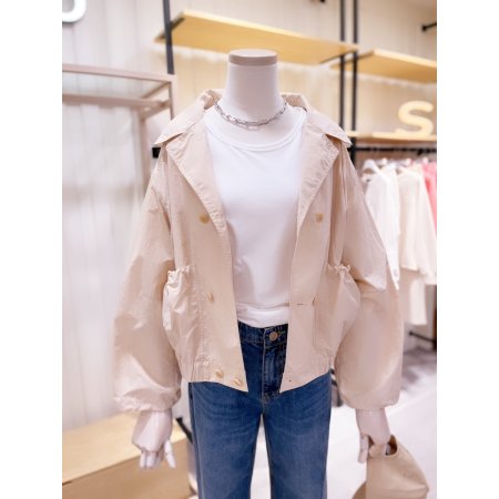 밴딩 밑단셔츠 점퍼