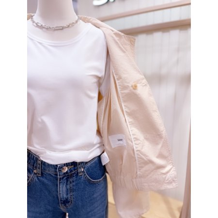 밴딩 밑단셔츠 점퍼