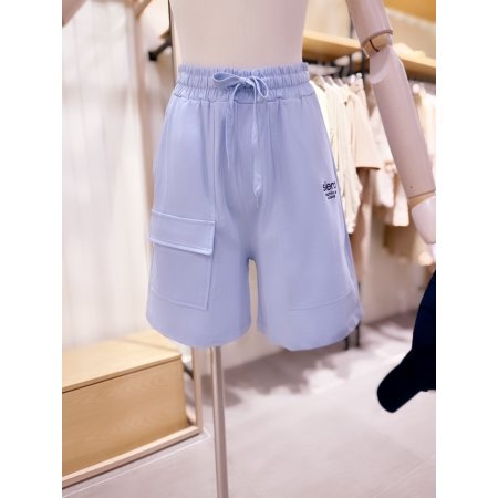 자수 허리스트링 반바지