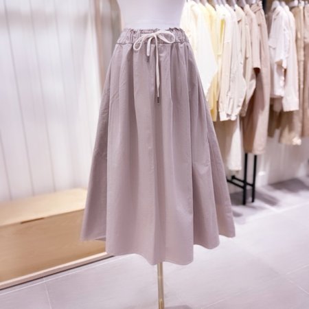 사선 포켓 디테일 밴딩 스커트