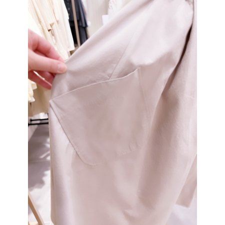 사선 포켓 디테일 밴딩 스커트