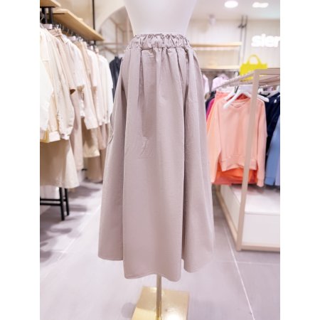 사선 포켓 디테일 밴딩 스커트