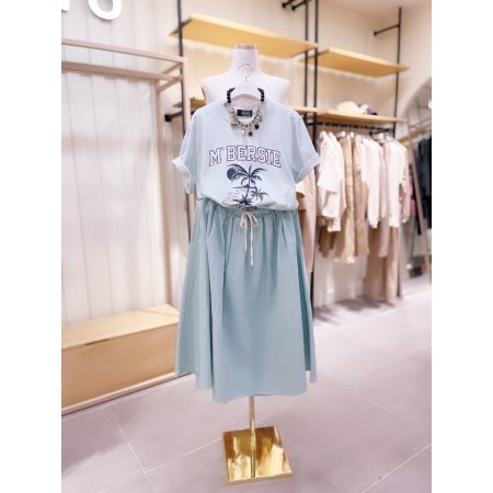 팜트리 프린트 반팔 티셔츠