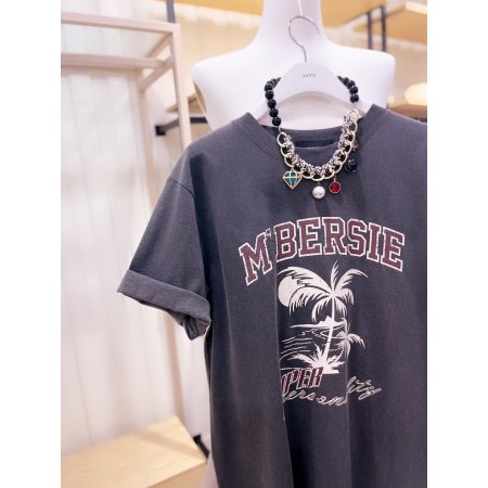 팜트리 프린트 반팔 티셔츠