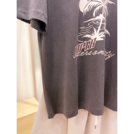 팜트리 프린트 반팔 티셔츠