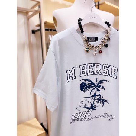 팜트리 프린트 반팔 티셔츠