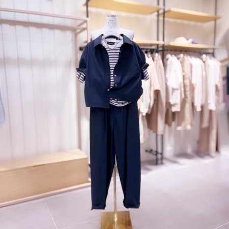 스트링 와이드 밴딩 팬츠