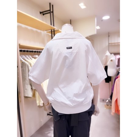 자수 반집업 나그런 우븐믹스 맨투맨