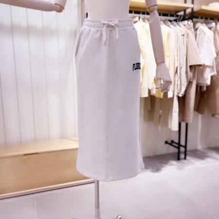 밴딩 H라인 져지스커트